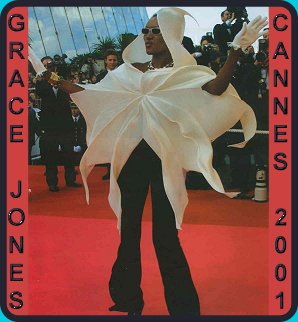 GRACE JONES AT CANNES FILM FESTIVAL 2001 click for more information and for stunning pictures!